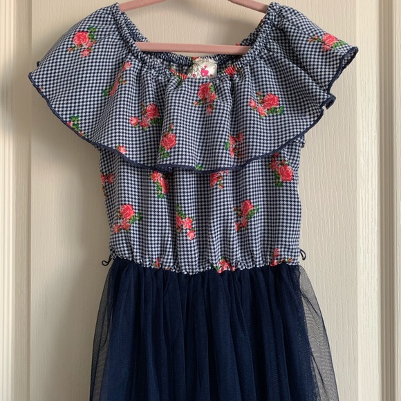 Girl’s Dress with Tulle skirt - Picture 4 of 5